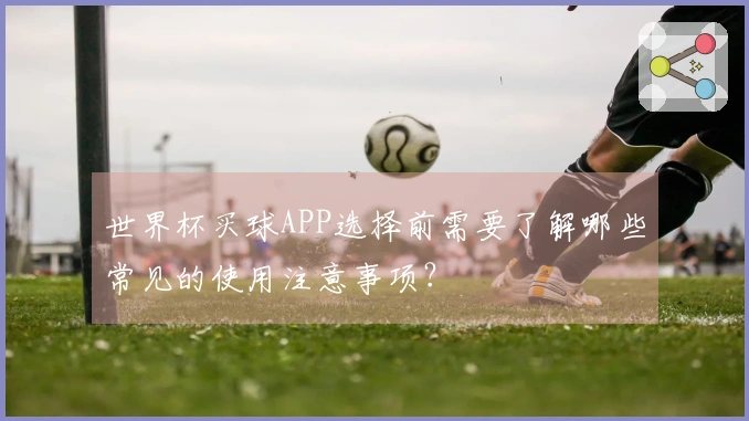 世界杯买球APP选择前需要了解哪些常见的使用注意事项?